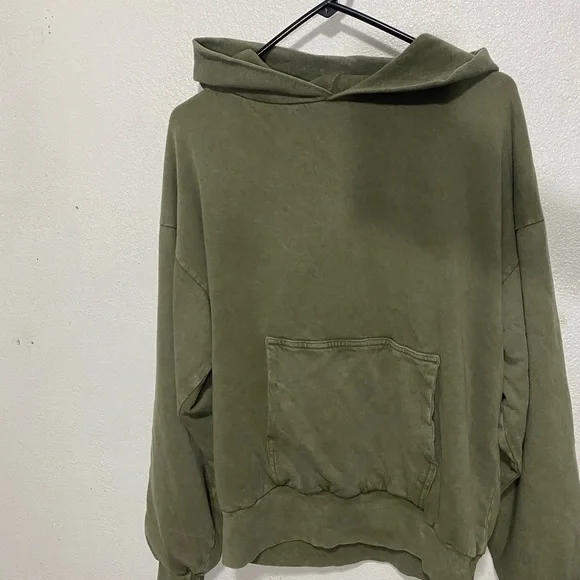 MNML Olive Green Double Layer Hoodie Size S